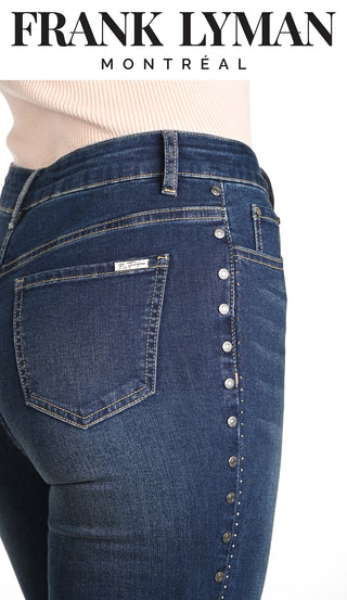 Denim Grommet side detail Jean