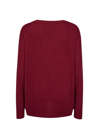 Red sweater on a white background