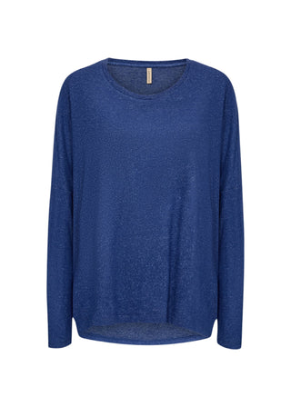 Blue sweater on a white background