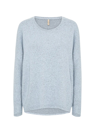 Light blue sweater on a white background