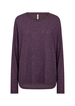 Purple long-sleeve shirt on a white background