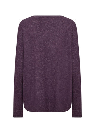 Purple sweater on a white background