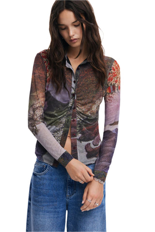 Desigual Long-sleeve T-shirt autumn forest