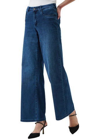 Joseph Ribkoff Goldie | Classic Wide-Leg Stretch Jeans