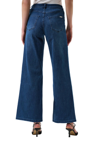 Joseph Ribkoff Goldie | Classic Wide-Leg Stretch Jeans