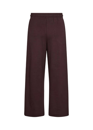 Brown wide-leg pants on a white background