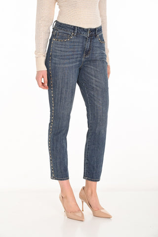 Frank Lyman Studded Side Jeans