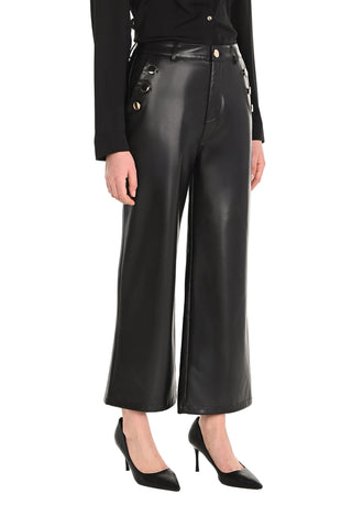 Frank Lyman Wide Faux Leather Pant