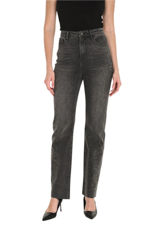 Frank Leather Studded Jeans