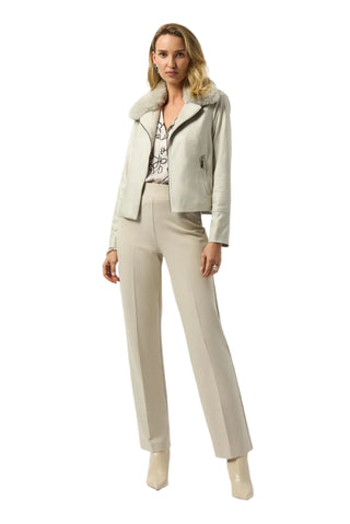 Joseph Ribkoff  Jacket with Faux Fur Collar