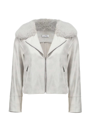 Joseph Ribkoff  Jacket with Faux Fur Collar