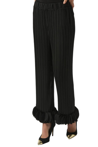 Joseph Ribkoff Georgette Wide Leg Pleated Pants