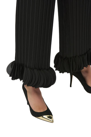 Joseph Ribkoff Georgette Wide Leg Pleated Pants