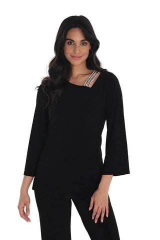 Frank Lyman Rhinestone Detail Top