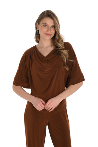 Frank Lyman Drape neck Blouse