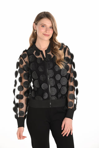 Frank Lyman Sheer Circle Detail Jacket