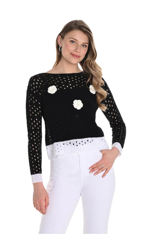 Frank Lyman Crochet Top