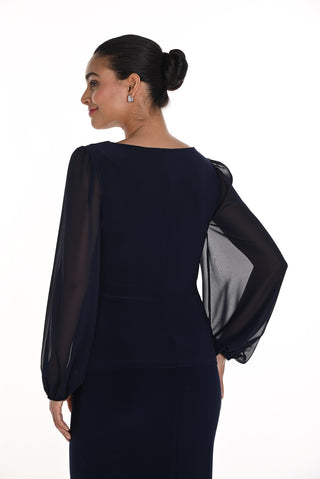 Frank Lyman Sheer sleeve Top