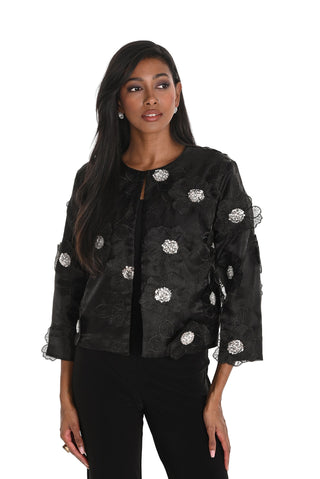 Frank Lyman Sequin Floral Jacket
