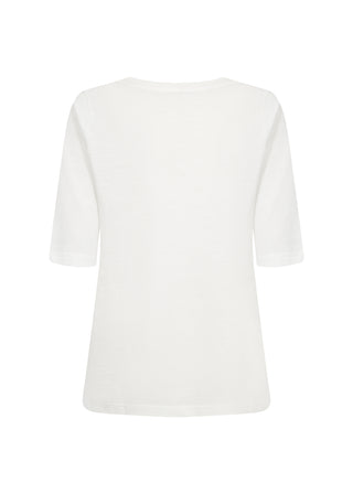White t-shirt on a white background