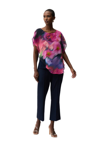 Joseph Ribkoff Chiffon Layered Top