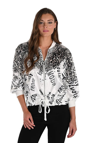 Frank Lyman Satin Print Jacket