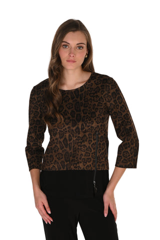 Frank Lyman Leopard Knit Top