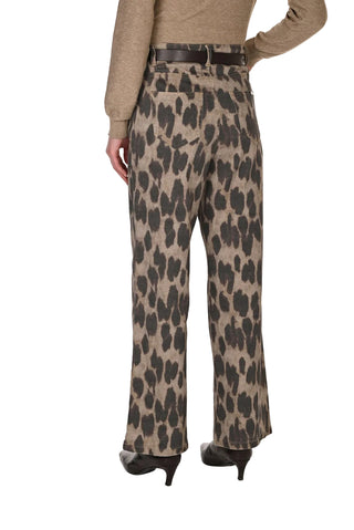 Frank Lyman Leopard Pant with Belt
