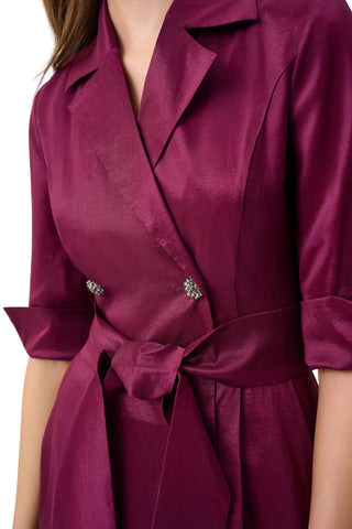 Joseph Ribkoff Signature Taffeta Wrap Dress