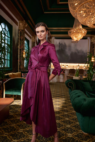 Joseph Ribkoff Signature Taffeta Wrap Dress