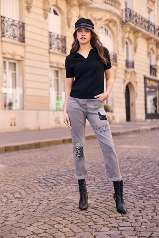 Frank Lyman Graphic Denim Pant