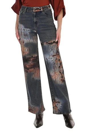 Frank Lyman Painted Denim Pant