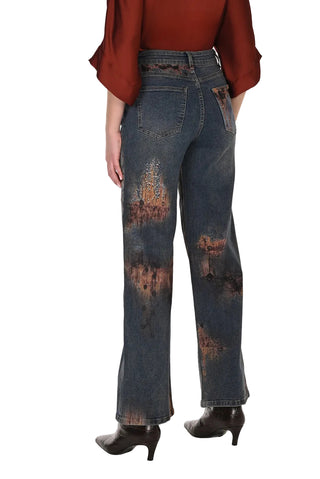 Frank Lyman Painted Denim Pant