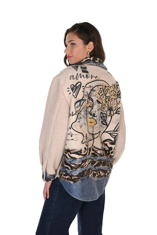 Frank Lyman Graphic Print Jacket