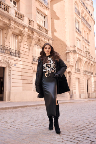 Frank Lyman Sequin Heart Sweater