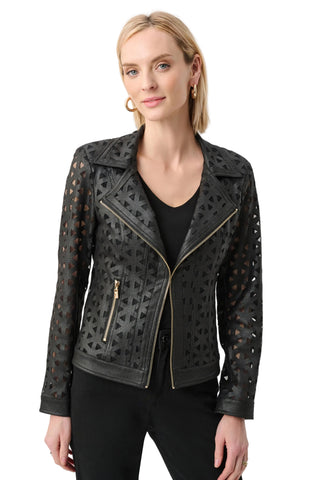 Joseph Ribkoff Mesh Moto Jacket