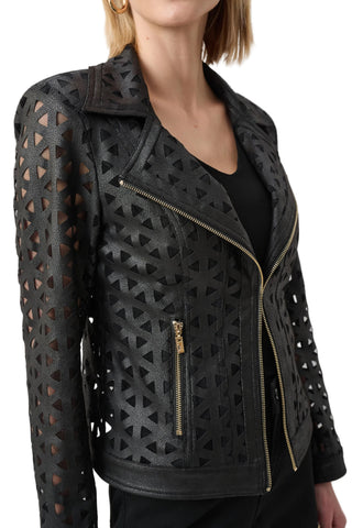 Joseph Ribkoff Mesh Moto Jacket