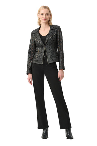 Joseph Ribkoff Mesh Moto Jacket