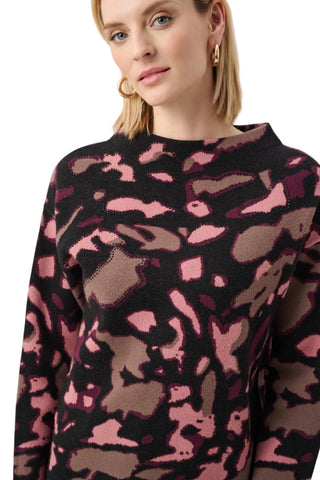 Joseph Ribkoff Abstract Jacquard Sweater