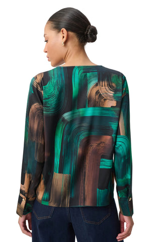 Joseph Ribkoff Satin Wrap Top