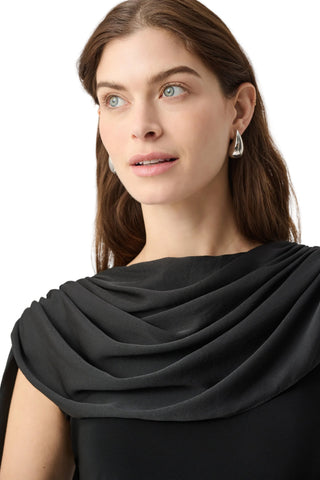 Joseph Ribkoff Scarf Collar Fitted Top