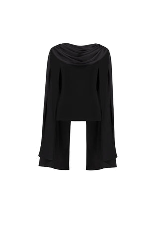 Joseph Ribkoff Scarf Collar Fitted Top