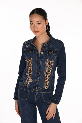 Frank Lyman Sequin Detail Jean Jacket