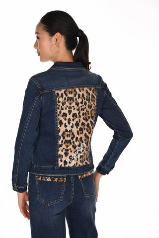 Frank Lyman Sequin Detail Jean Jacket