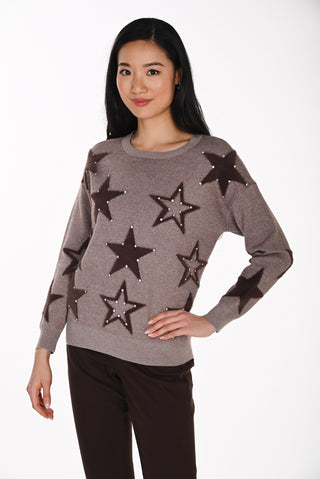 Frank Lyman Sweater with Star Detail