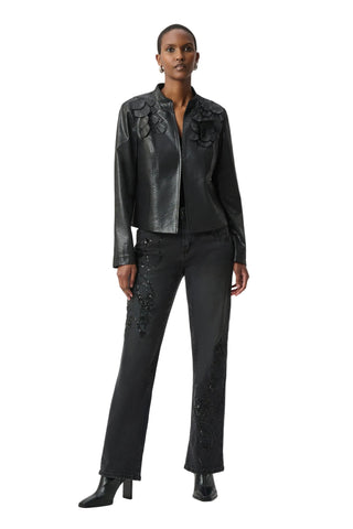 Joseph Ribkoff Embellished Suede Jacket