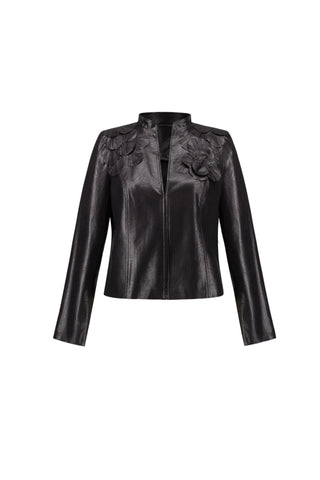 Joseph Ribkoff Embellished Suede Jacket
