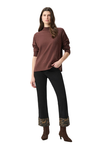 Joseph Ribkoff Animal & Rhinestone Trim  Jeans