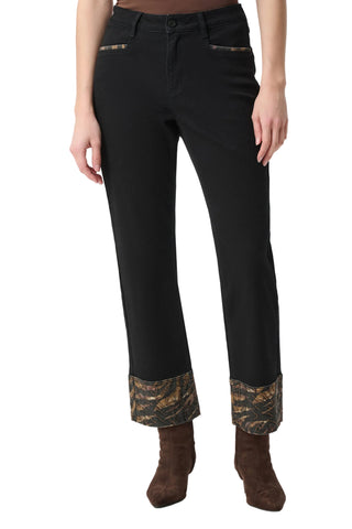 Joseph Ribkoff Animal & Rhinestone Trim  Jeans