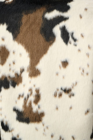 Joseph Ribkoff Faux Fur Cow Print Coat